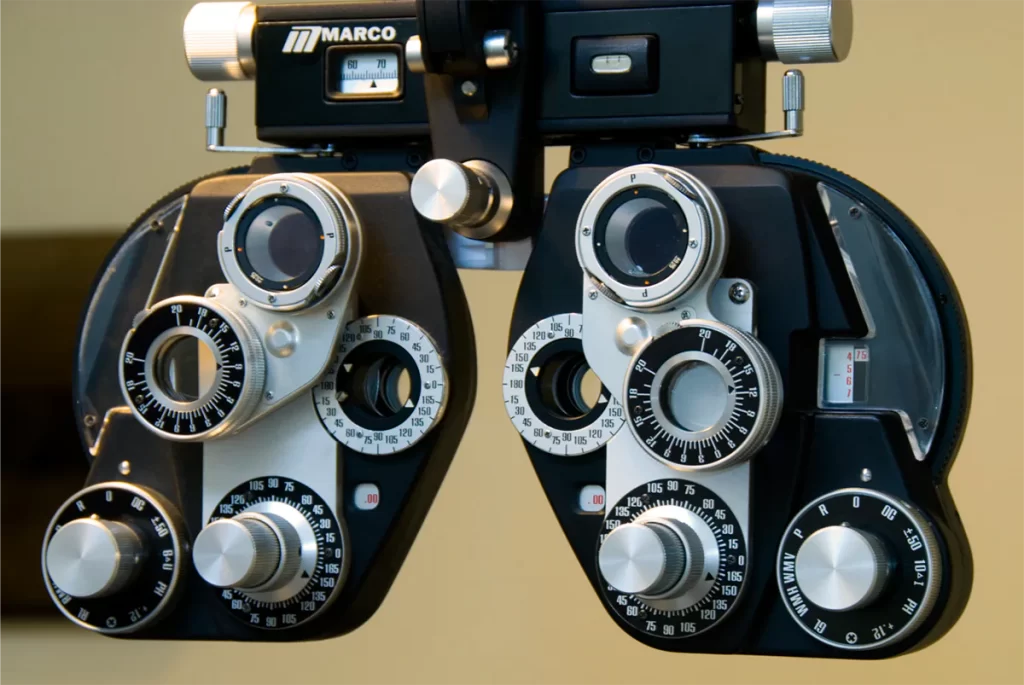 Commercial Photography,Phoropter in Eye Exam Room
