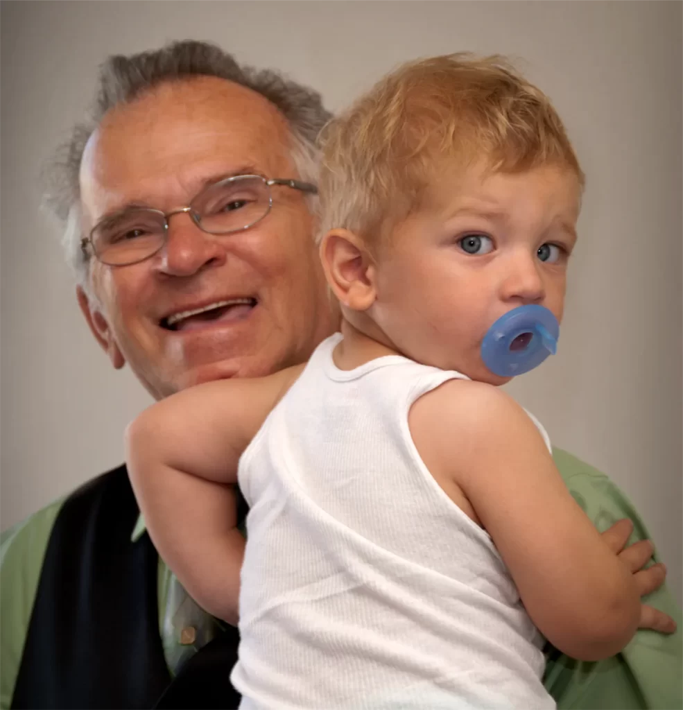 Grandfather and Grandson Portrait